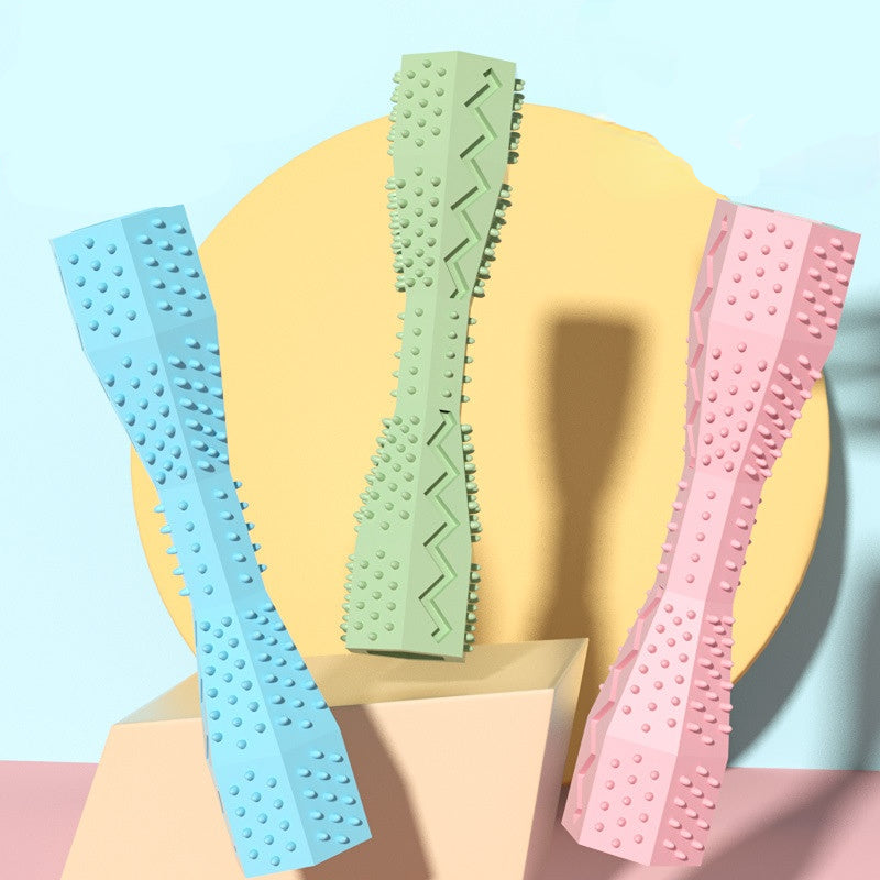 Hundespielzeug Unkaputtbar, Kaustock Hundespielzeug aus TRP, verstecktem Futter, Zähneputzen & Beschäftigung, Drei Farben