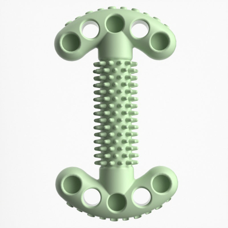 Unkaputtbares Hundespielzeug, Double T-Form Kauspielzeuge mit Weiche Dornen für Hunde, Robuste & leicht zu reinigen, Drei Farben