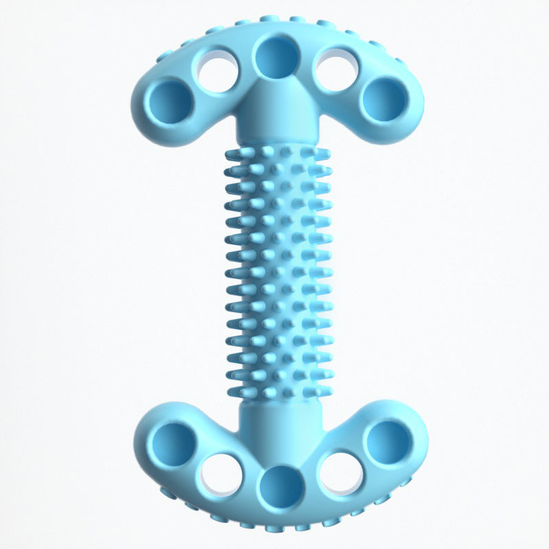 Unkaputtbares Hundespielzeug, Double T-Form Kauspielzeuge mit Weiche Dornen für Hunde, Robuste & leicht zu reinigen, Drei Farben