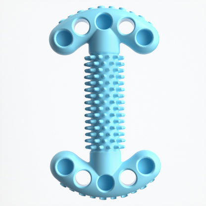 Unkaputtbares Hundespielzeug, Double T-Form Kauspielzeuge mit Weiche Dornen für Hunde, Robuste & leicht zu reinigen, Drei Farben