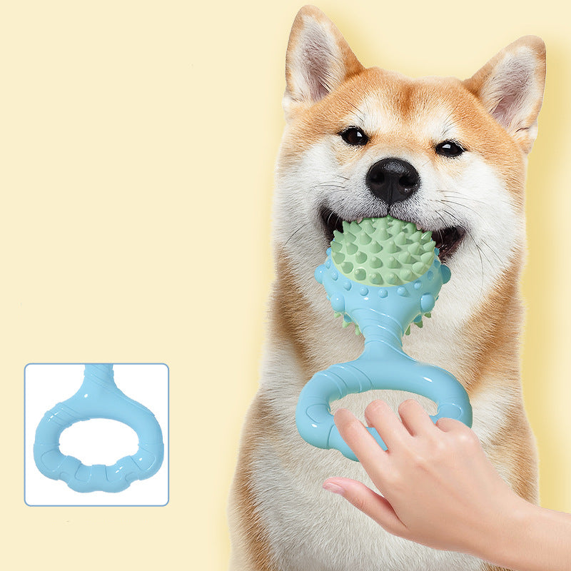 Hundespielzeug Unkaputtbar, blau oder orange TRP-Handzugring, Ton & Licht, Robust und langlebig, Geeignet für verspielte Hunde