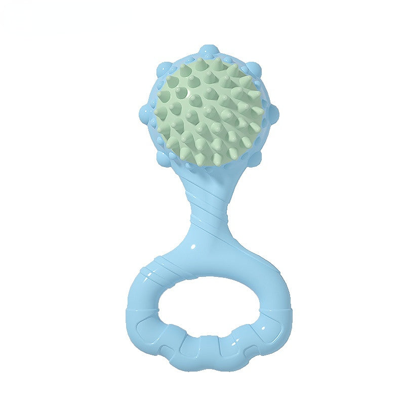 Hundespielzeug Unkaputtbar, blau oder orange TRP-Handzugring, Ton & Licht, Robust und langlebig, Geeignet für verspielte Hunde