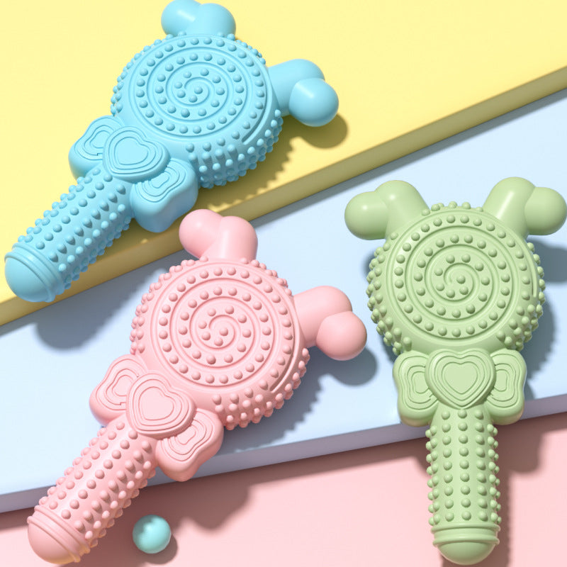 Unkaputtbares Hundespielzeug, TRP Lollipop Spielzeug für den Hund, Geeignet für Hunde, die gerne kauen, Drei Farben