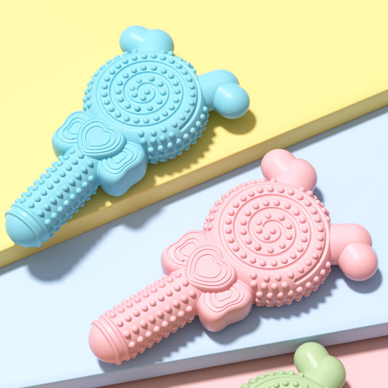 Unkaputtbares Hundespielzeug, TRP Lollipop Spielzeug für den Hund, Geeignet für Hunde, die gerne kauen, Drei Farben