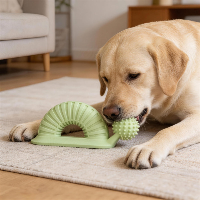 Hund Spielzeug, TPR Weicher Dornen Kauspielzeug für Hunde in Schneckenförmiges, Beißspielzeug für alle Hunde, Drei Farben