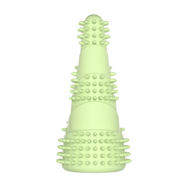 Hundespielzeug Unzerstörbar, TPR-Bambussprossen-Kaustab mit Backenzahn weicher Dorn, Kauspielzeug für Hunde, Drei Farben