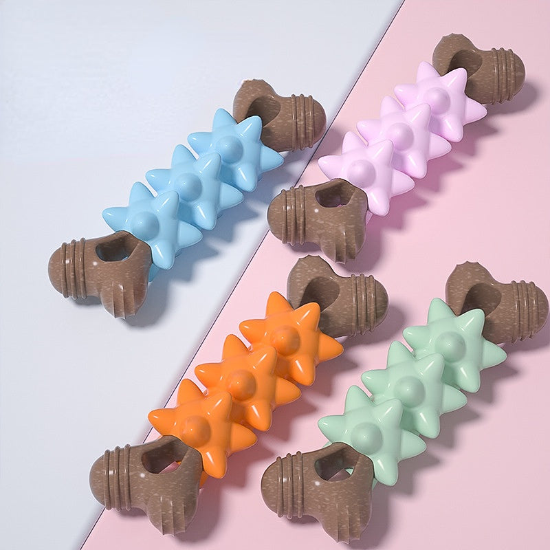 Kauknochen Hund, TRP Meteor-Knochen, PP & Holzfaser, Hundespielzeug Zahnpflege, Begleiten Sie Ihren Hund, Vier Farben