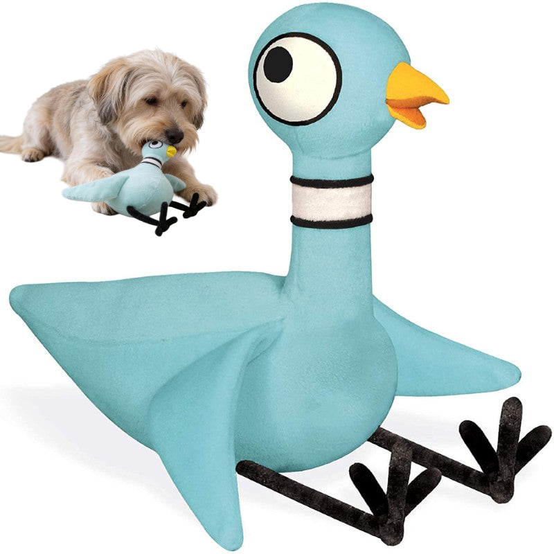 Kuscheltier für den Hund, blauen Taube enthält PP-Watte, Hochwertige Plüschpuppe für alle Hunde