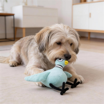 Kuscheltier für den Hund, blauen Taube enthält PP-Watte, Hochwertige Plüschpuppe für alle Hunde