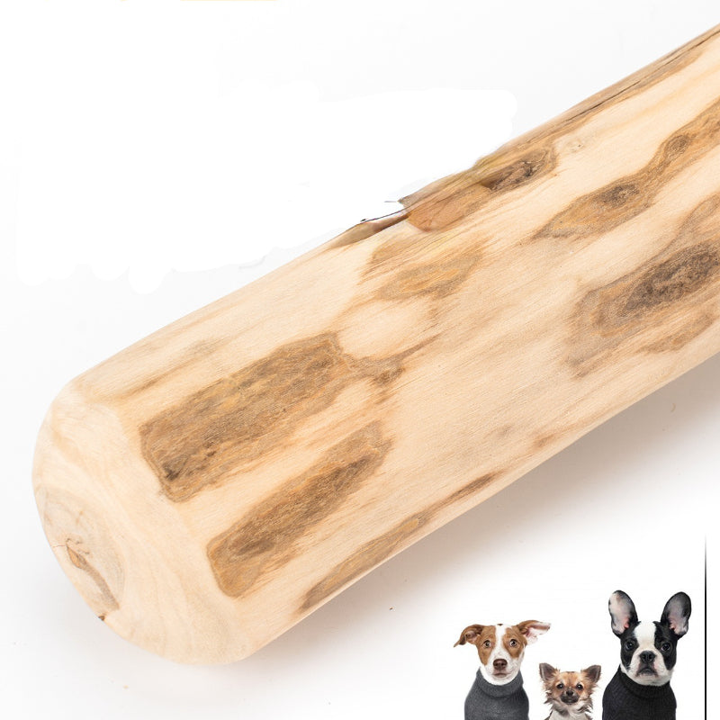 Hund Spielzeug, Holzfarbe Beißstab aus Kaffeeholz für Hunde, Kauspielzeug für Hunde, Drei Größen für alle Hunde