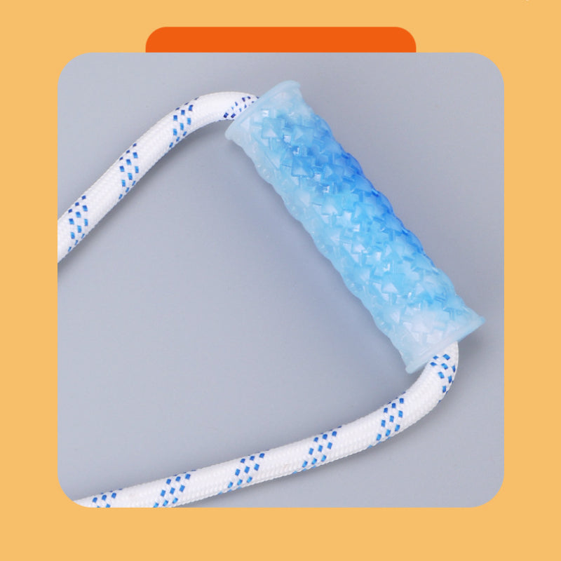 Hundespielzeug Unkaputtbar, Handseil Weicher Dornenring aus Gummi, für Interaktives Tauziehen-Spiel mit Hund, Drei Farben