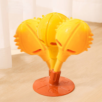 Hunde Intelligenzspielzeug, TPR Hühnchenbein interaktives Futterspielzeug, Slow Food Spiel für kleine & große Hunde