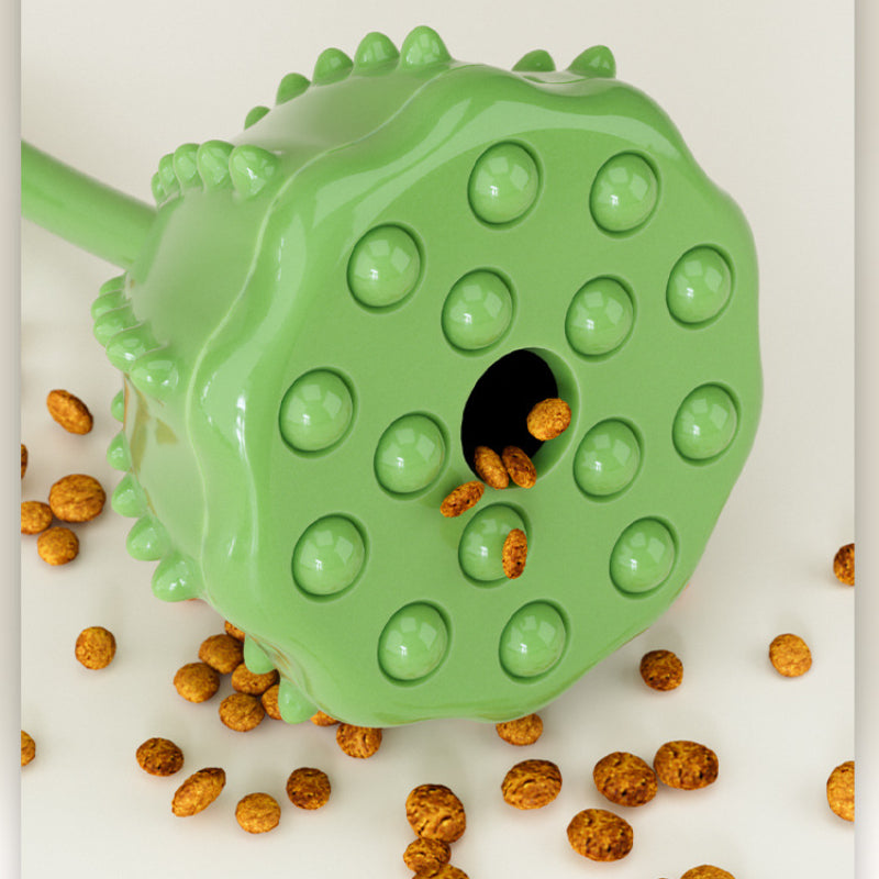 Hundespielzeug, TRP Grün Lotus mit Futteröffnung, interaktives Intelligenzspielzeug für Hunde, Verschleißfest & bissfest