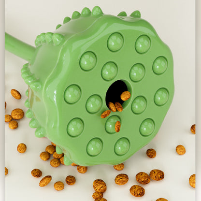 Hundespielzeug, TRP Grün Lotus mit Futteröffnung, interaktives Intelligenzspielzeug für Hunde, Verschleißfest & bissfest