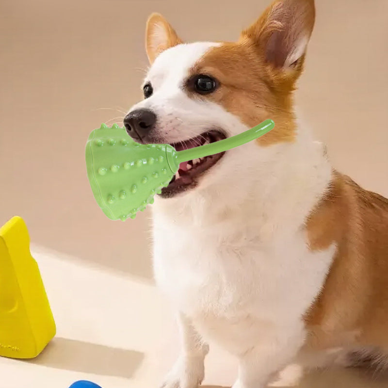 Hundespielzeug, TRP Grün Lotus mit Futteröffnung, interaktives Intelligenzspielzeug für Hunde, Verschleißfest & bissfest