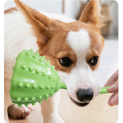 Hundespielzeug, TRP Grün Lotus mit Futteröffnung, interaktives Intelligenzspielzeug für Hunde, Verschleißfest & bissfest