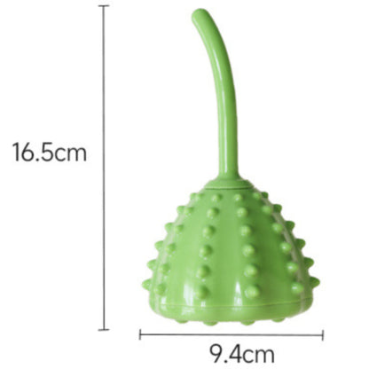 Hundespielzeug, TPR Grün Lotus mit Futteröffnung, interaktives Intelligenzspielzeug für Hunde, Verschleißfest & bissfest