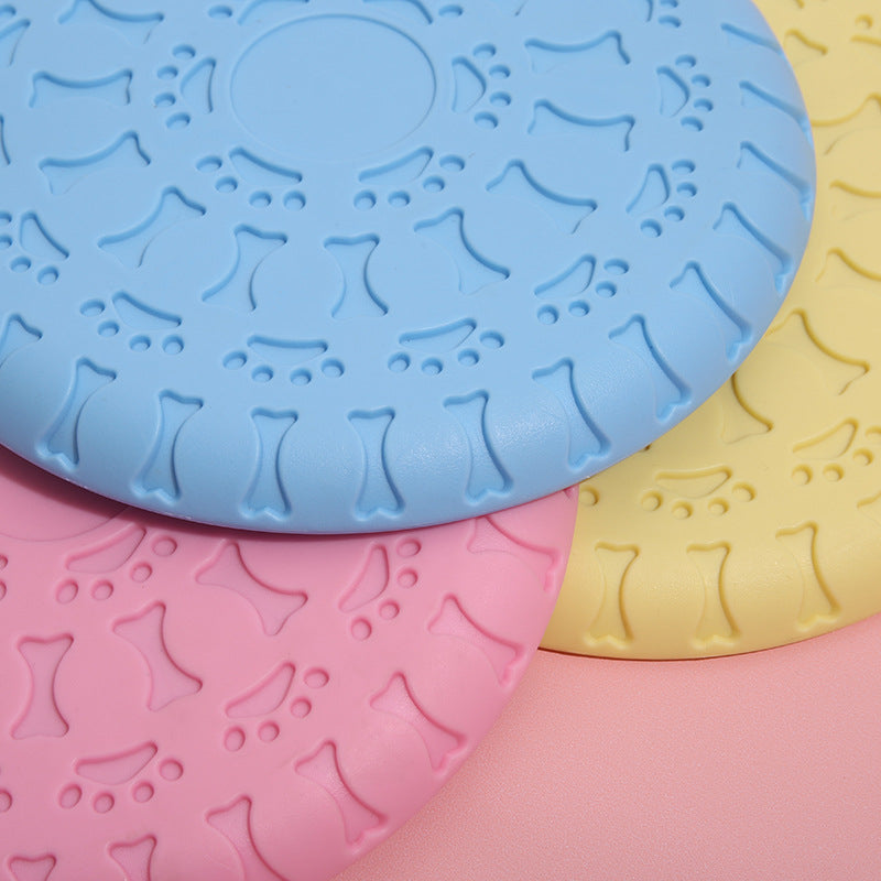 Hund Spielzeug, Hundefrisbee aus weichem Material, farbenfroher, Multifunktional Wasserspielzeug Hund, Drei Farben