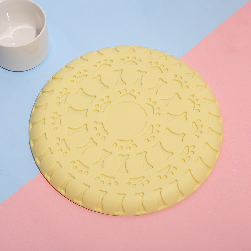 Hund Spielzeug, Hundefrisbee aus weichem Material, farbenfroher, Multifunktional Wasserspielzeug Hund, Drei Farben