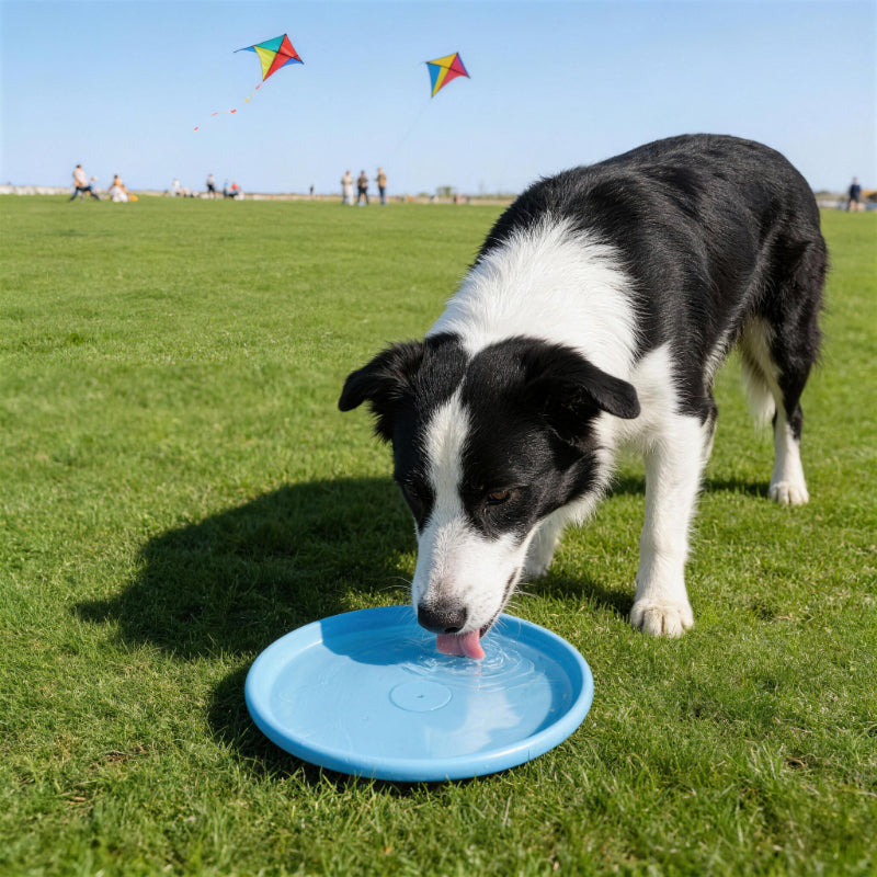 Hund Spielzeug, Hundefrisbee aus weichem TPR-Material, farbenfroher, Multifunktional Wasserspielzeug Hund, Drei Farben
