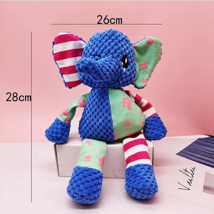 Kuscheltier für Hunde, Weiches Tier-Spielzeug aus Plüsch mit BiBi Geräuschen, für kleine Hunde zum Kauen & Spielen, Drei Stile