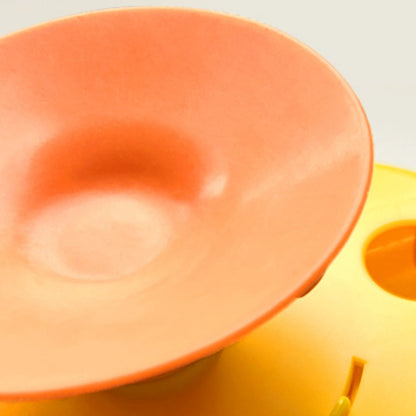 Hunde Intelligenzspielzeug, Gelbes Raketen-Futterspielzeug mit Saugfuß, Beschäftigungsspielzeug für Kleine & Mittlere Hunde