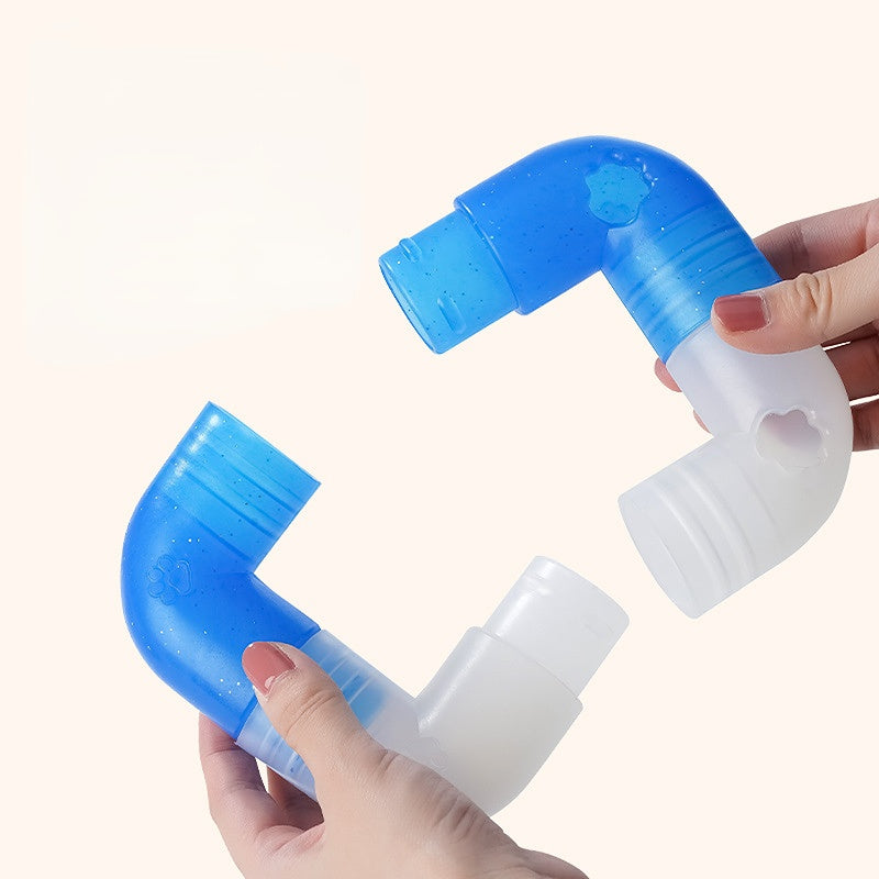 Hund Spielzeug, EVA Spleißen von Kauspielzeug für Hunde mit Sicherer & frischer Duft, Starke Plastizität, Zwei Farben