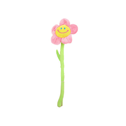 Kuscheltier für den Hund, Fluffy Spielzeug Sonnenblume Plüschspielzeug für Hunde, Cartoon Blumen Design (1 Stück)