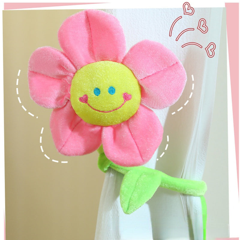 Kuscheltier für den Hund, Fluffy Spielzeug Sonnenblume Plüschspielzeug für Hunde, Cartoon Blumen Design (1 Stück)