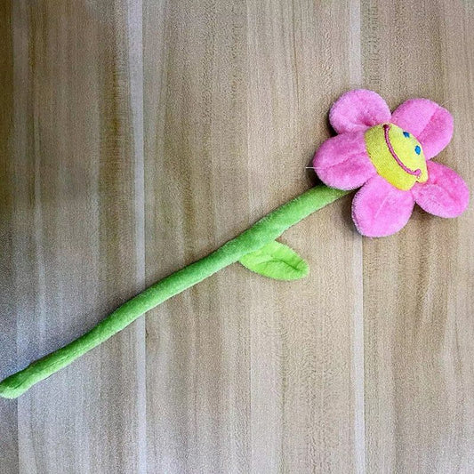 Kuscheltier für den Hund, Fluffy Spielzeug Sonnenblume Plüschspielzeug für Hunde, Cartoon Blumen Design (1 Stück)