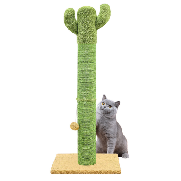 CSP001 02 (1) Pawsometime Kratzbäume für Katzen mit Katzenbett 2-in-1 Grün