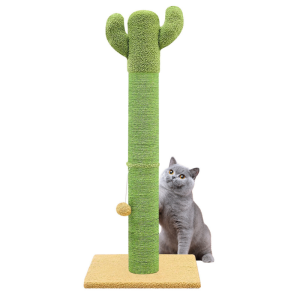 CSP001 02 (1) Pawsometime Kratzbäume für Katzen mit Katzenbett 2-in-1 Grün