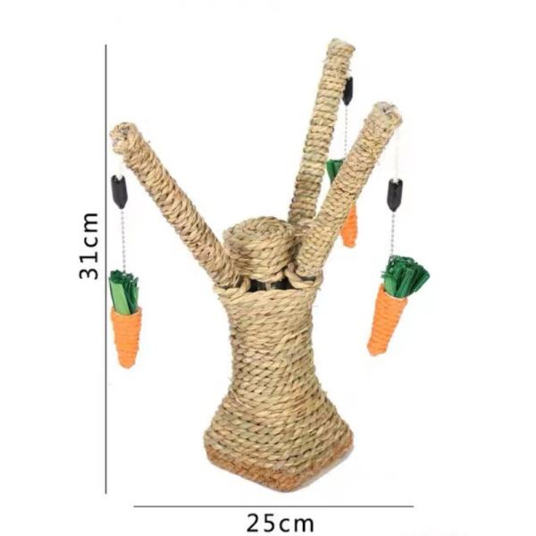 Kleine Kratzbaum, Baumstamm Kratzsäule für Katzen,  Kratzspielzeug für Katzen im Innenbereich, Naturfreundliches Material – Bild 3