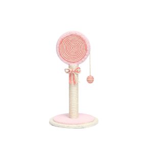 Kratzbaum Moderner Design, Lollipop Katzenkratzer, Sisal-Kordel, Befriedigt das Kratzbedürfnis Ihrer Katze