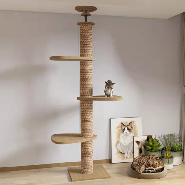 Katzen Baum, Katzen-Wandmöbel aus Hochwertigem Material, Kann einfach installiert werden, Für Wohnen Innen – Bild 3