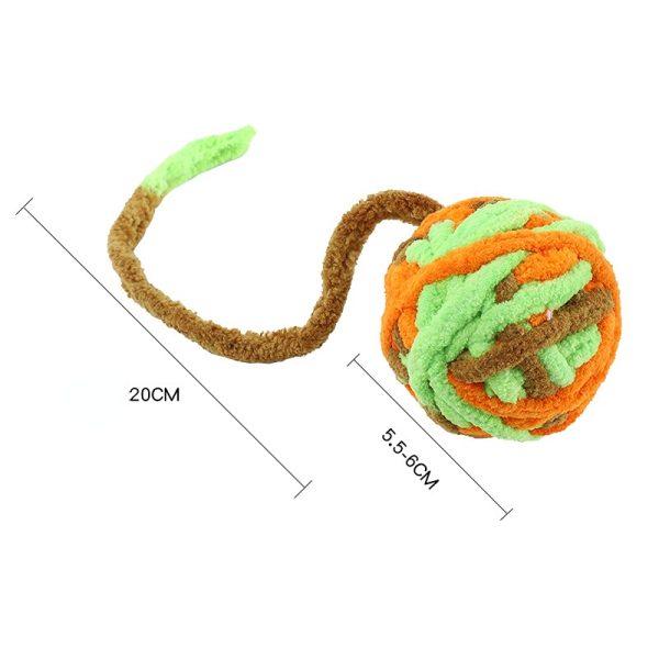 Katzenball Plüsch mit Glockenball PP-Material in mehreren Farben erhältlich, lichtecht und langlebig (1 Stück) – Bild 3