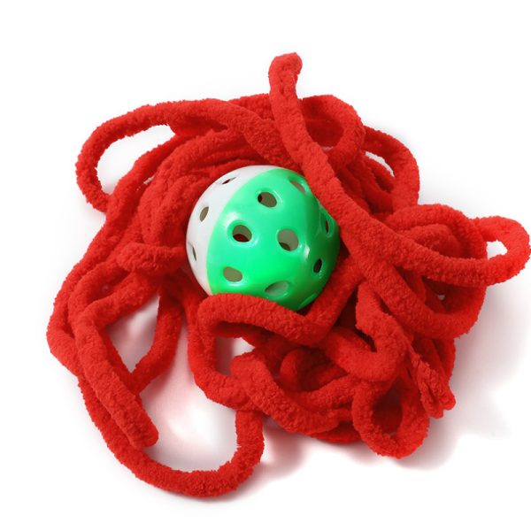 Katzenball Plüsch mit Glockenball PP-Material in mehreren Farben erhältlich, lichtecht und langlebig (1 Stück) – Bild 4