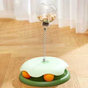 Katzenspielzeug Leckerli Spender mit Schütteleffekt, Lernspiel zur Fütterungskontrolle und zum Spielen