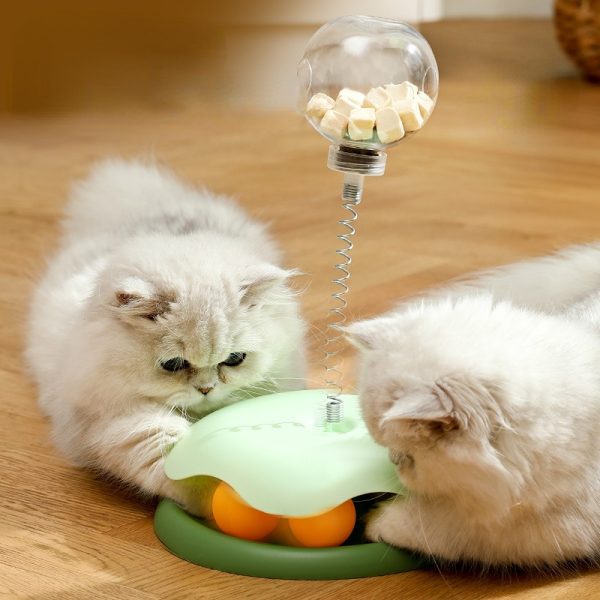 Katzenspielzeug Leckerli Spender mit Schütteleffekt, Lernspiel zur Fütterungskontrolle und zum Spielen – Bild 3
