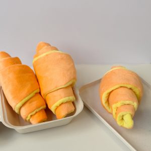 Katzen puzzle Croissant Plüsch Soundpapier Aussprache, kann Futter verstecken, langsame Futterinteraktion