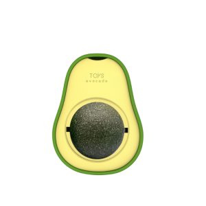 Catnip Toys Avocadoschalen, Wiederholte Verwendung Leckbälle, Indoor-Spielzeug, Selbstunterhaltung und Entspannung