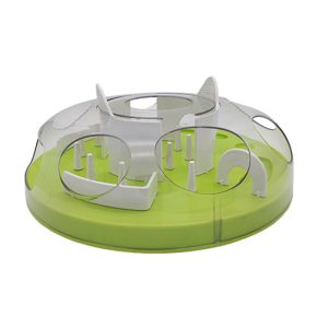Katzen puzzle, langsamer Feeder, Linderung von Langeweile, abgestufter Trainingsdrehteller, Indoor-Selbstspielspiel