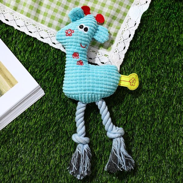 Kuscheltier für den Hund, niedliches Design, kaubares interaktives weiches Plüschspielzeug für die Zahnpflege und Unterhaltung (1 Stück) – Bild 5