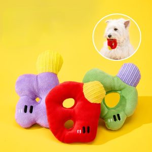 Hundespielzeug Quietschen, ABC-Plüschtiere für kleine Hunde zum Kauen, Hunde und Katzen zur Unterhaltung