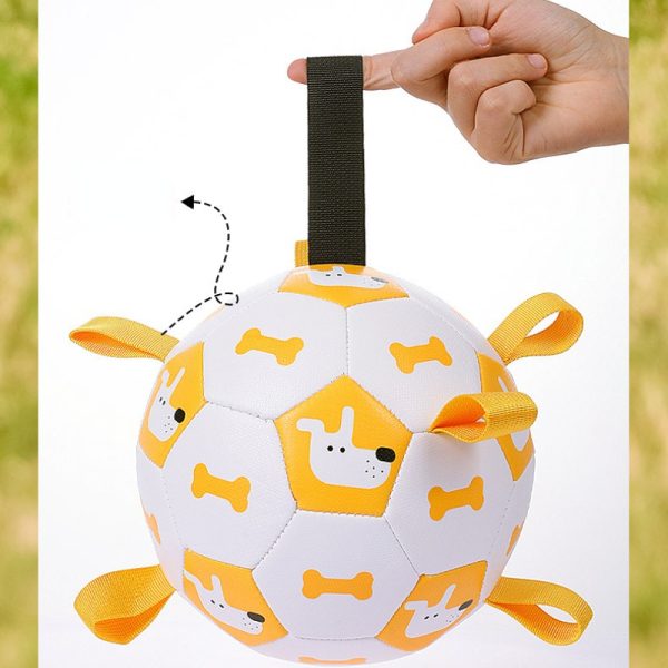 Hundespielzeug Hundeball, Kauspielzeug, langlebig aufblasbarer Ball, für die Interaktion im Innen und Außenbereich (1 Stück) – Bild 4