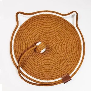 Kratzbrett Katzenform, Schlafmatte für Katzen, Langlebiges Katzenspielzeug, Braun oder Lila