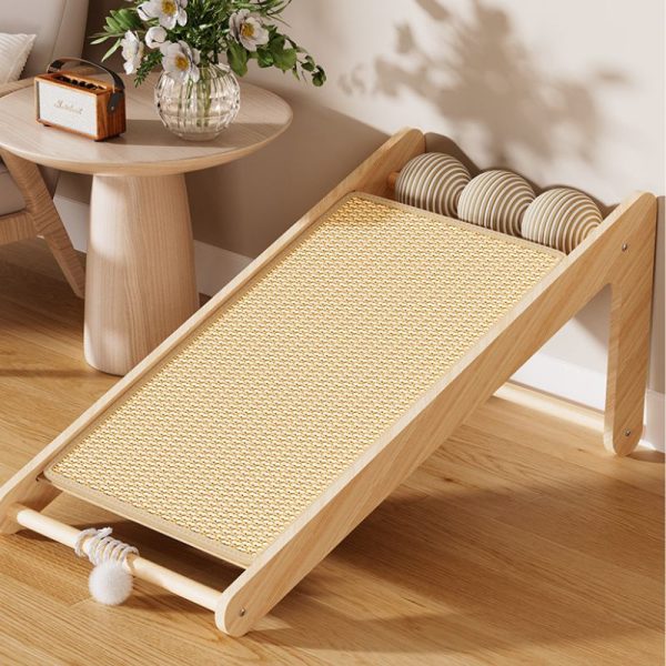 Katze Kratzpappe, Langlebiger Katzenkratzbaum aus Sisal, Platzsparendes Design für kleine Räume und Indoor Katzen – Bild 3