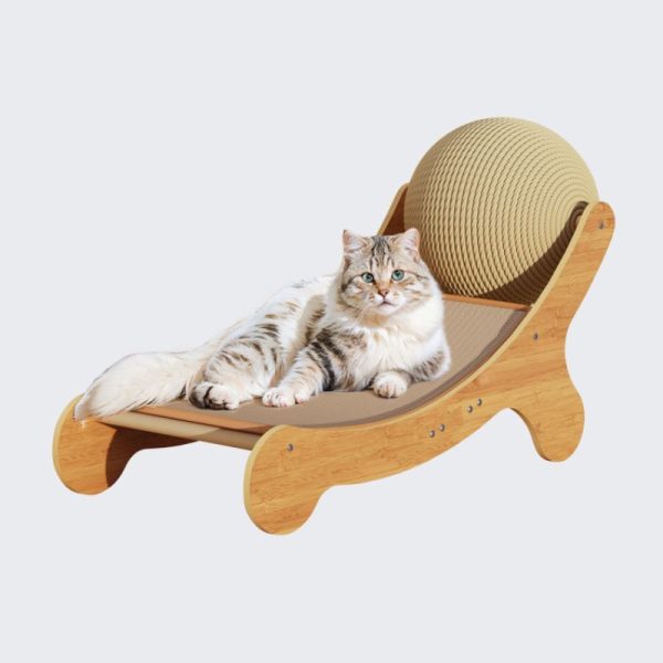 Kratzmöbel Katze, Katzen Kratzen an Möbel, Kratzmatte aus Sisal mit Sisalball, Stabiler Ruheplatz Für Katzen – Bild 3