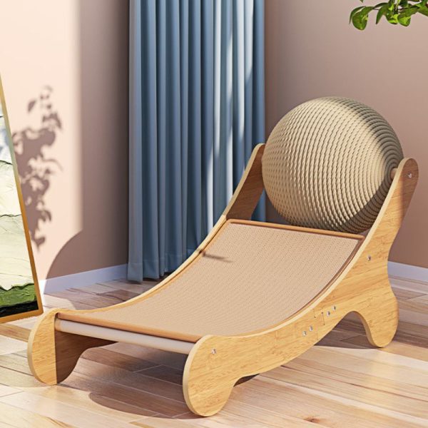 Kratzmöbel Katze, Katzen Kratzen an Möbel, Kratzmatte aus Sisal mit Sisalball, Stabiler Ruheplatz Für Katzen – Bild 2
