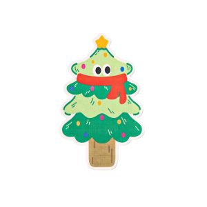 Kratzmatte Wand, Katzenkratzmatte im Weihnachtsbaum-Design, Kratzteppich für Sofa Möbel Tür Kratzschutz, 50x 80cm